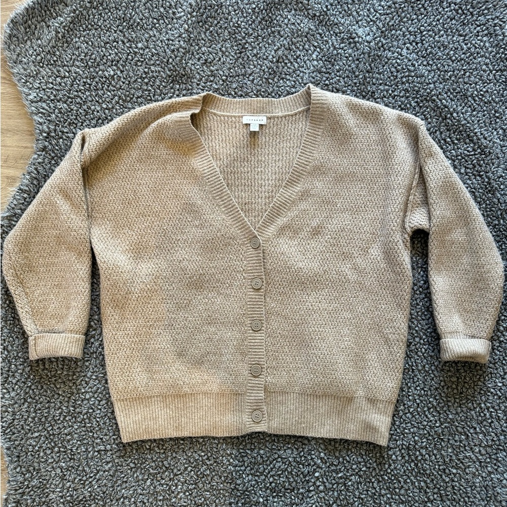 Topshop exposed seam cardigan color stone size XS/S